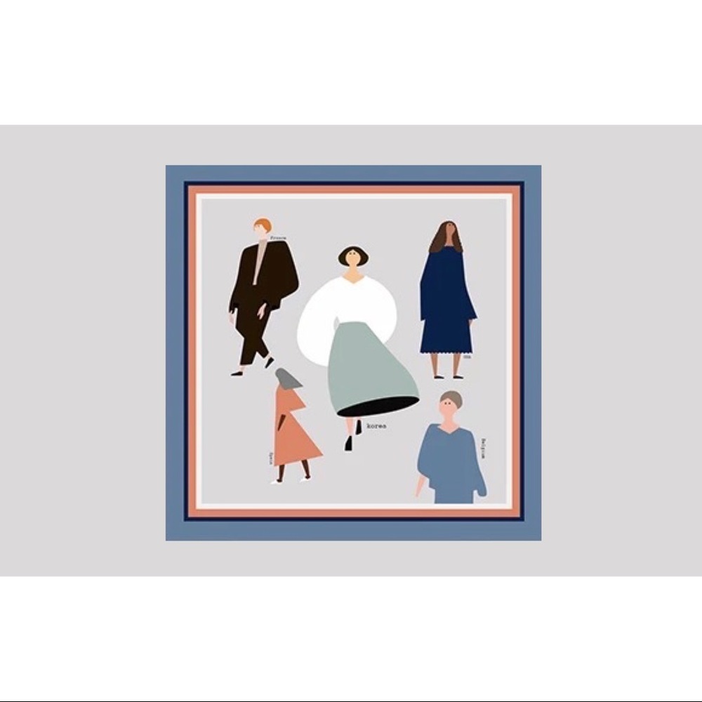 🆕fashion show pattern sqaure sacrf/wrap/bandana